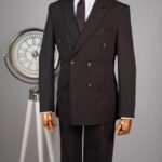 Exclusive Dark Brown Double-Breasted Suit