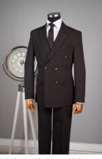 Exclusive Dark Brown Double-Breasted Suit