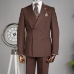 Limited Edition Brown Double-Breasted Suit