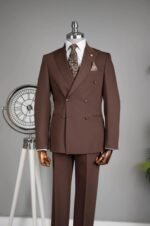 Limited Edition Brown Double-Breasted Suit